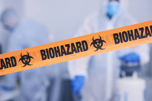 Professional Biohazard Cleanup technician working in Brockton, MA